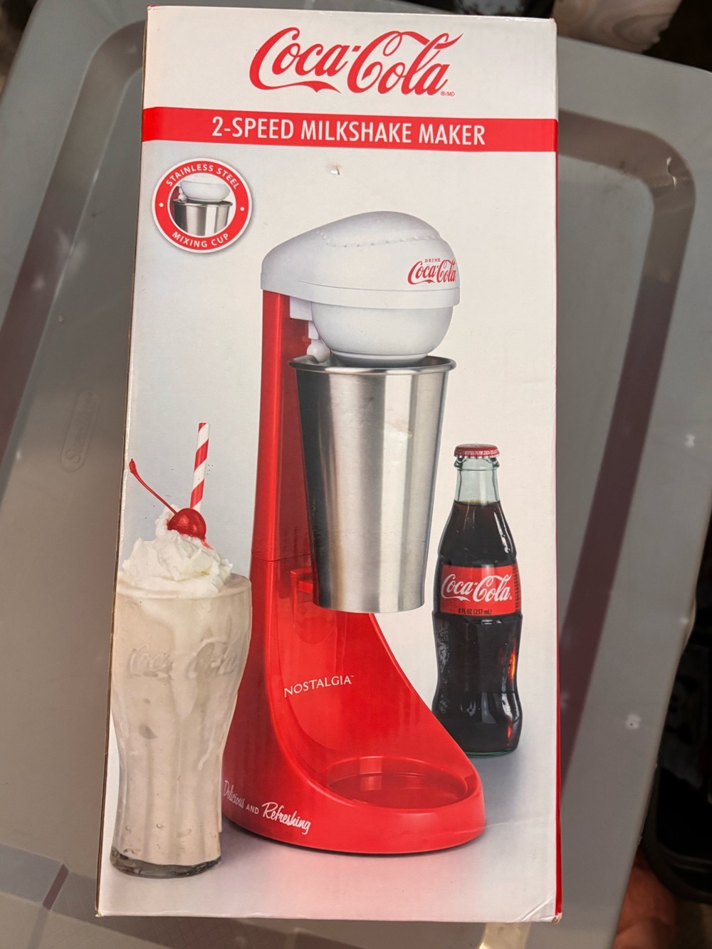 Coca-Cola Red & White 2-Speed Milkshake Maker